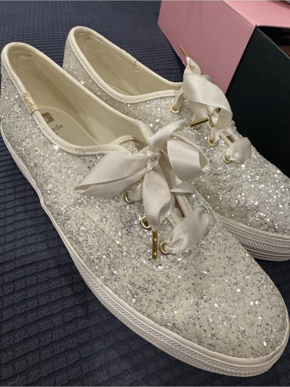 Kate Spade X Keds - Cream (Platform wedding sneakers) WITH Box